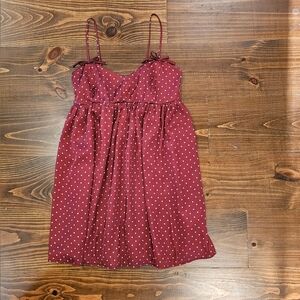 Polka Dot Kids Dress - Red